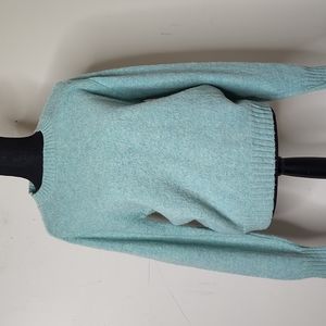 Shetland wool "Aaron"knit crew neck pullover high quality sweater Town & COUNTRY